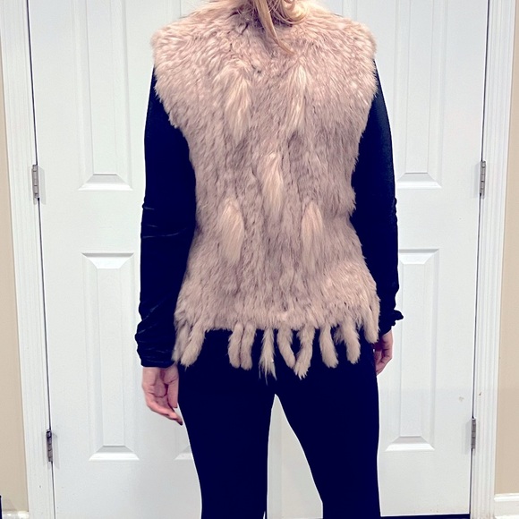 100% real rabbit fur vest - Picture 2 of 3